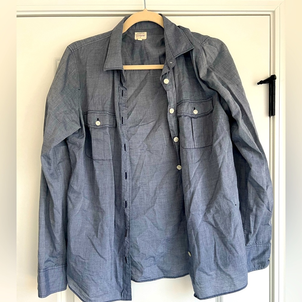 J crew chambray top